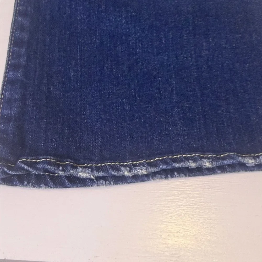 Moussy Vintage Glendora Flare Jeans 29 Dark Wash High Rise $350